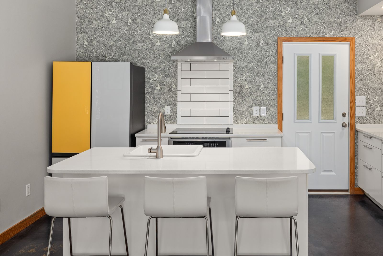 One wall, and a 1956 kitchen catches up